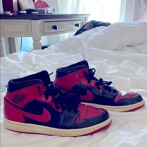 Nike Black and Red High-Top Sneakers Air Jordan’s